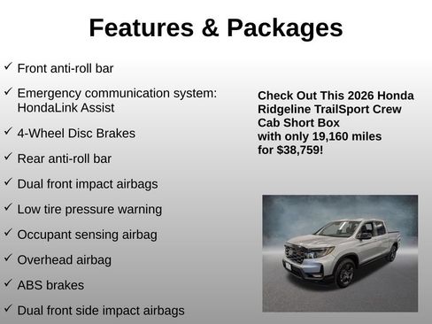 Used 2026 Honda Ridgeline TrailSport image 16