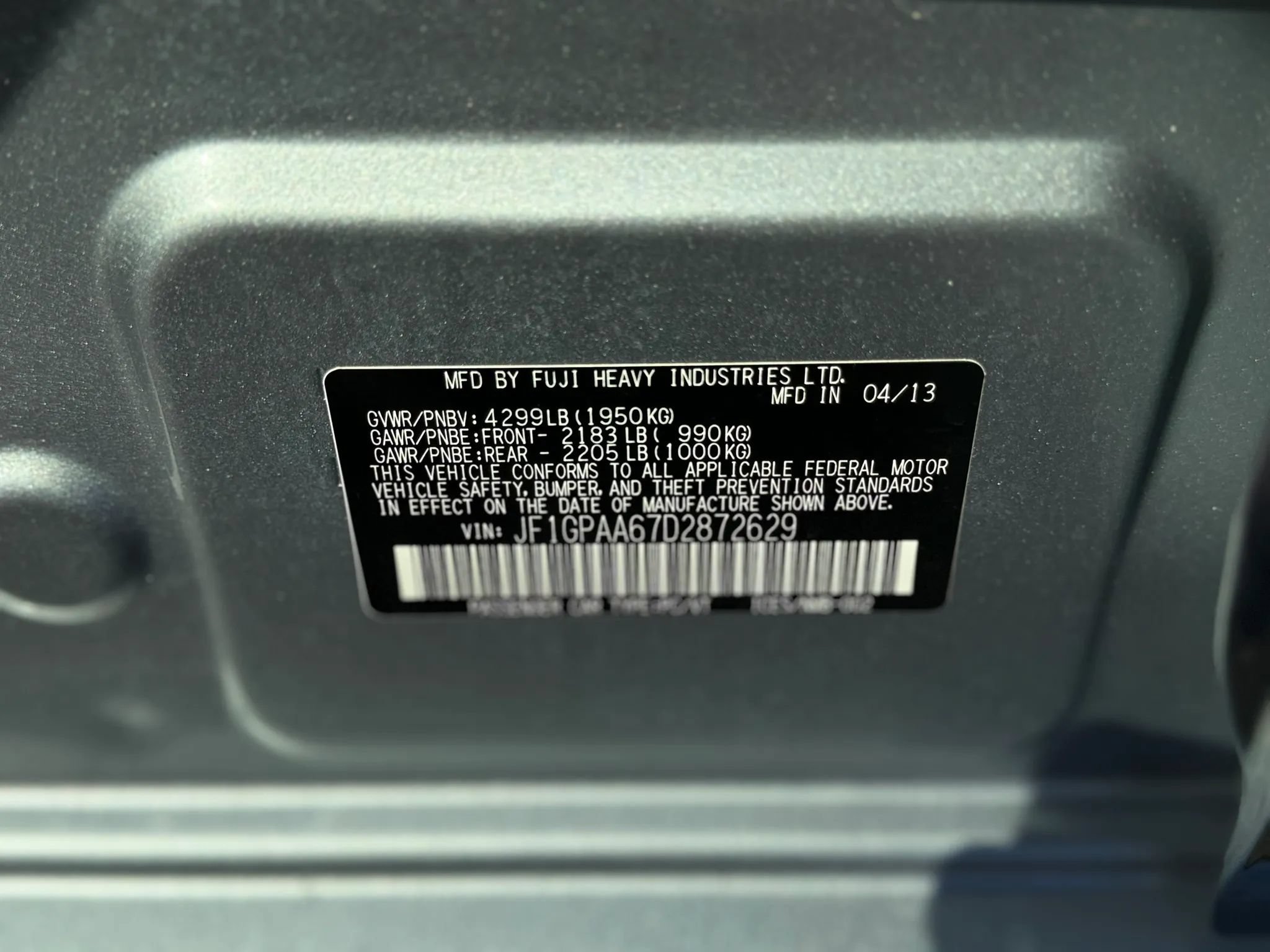 Used 2013 Subaru Impreza 2.0i AWD/4WD image 41