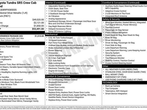 Used 2023 Toyota Tundra SR5 w/ SR5 Convenience Package AWD/4WD image 40