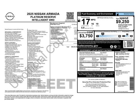 Certified 2025 Nissan Armada Platinum Reserve image 44