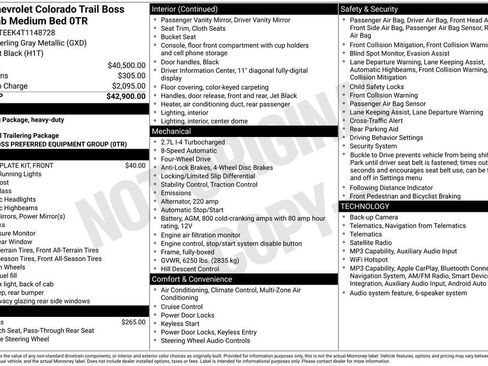Used 2026 Chevrolet Colorado Trail Boss AWD/4WD image 2