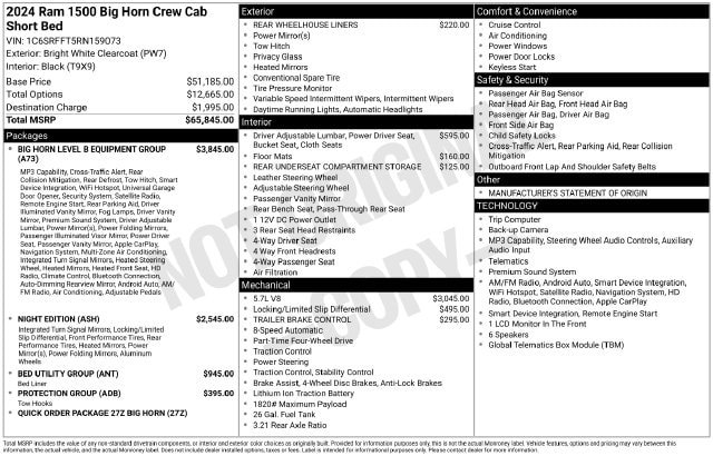 Used 2024 RAM 1500 Big Horn AWD/4WD image 8