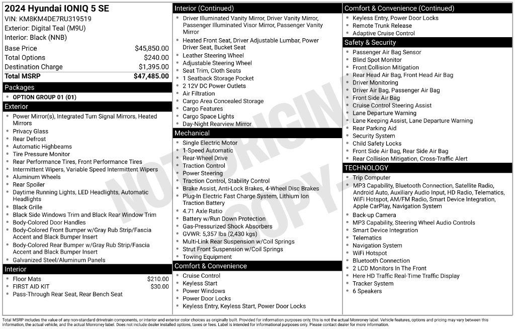 Used 2024 Hyundai Ioniq 5 SE RWD image 5