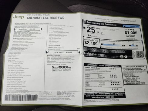 Used 2014 Jeep Cherokee Latitude FWD image 42