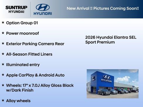 New 2026 Hyundai Elantra SEL Sport Premium FWD image 2
