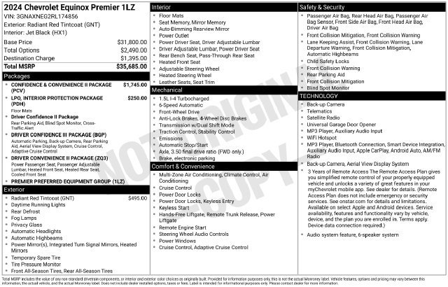 Used 2024 Chevrolet Equinox Premier FWD image 31