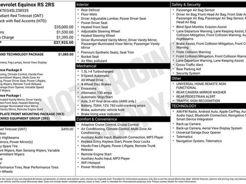 Used 2025 Chevrolet Equinox RS w/ Safety and Technology Package image 10