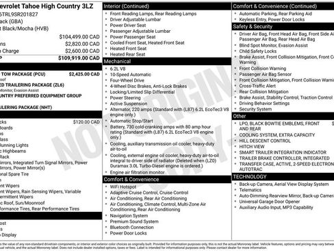 Used 2025 Chevrolet Tahoe High Country w/ Sun And Tow Package AWD/4WD image 28