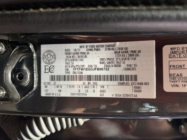 Used 2018 Ford F150 Lariat w/ Equipment Group 502A Luxury AWD/4WD image 37
