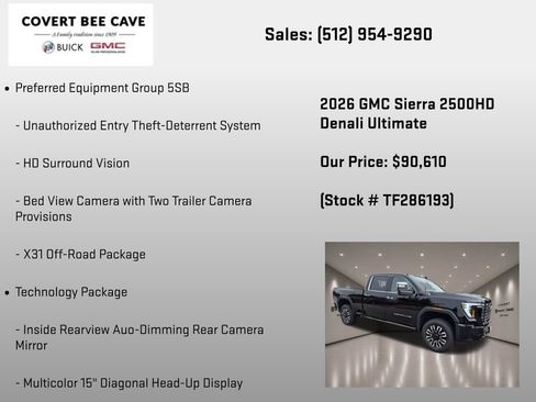 New 2026 GMC Sierra 2500 Denali Ultimate AWD/4WD image 36