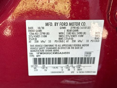 Used 2021 Ford Explorer ST w/ Equipment Group 401A AWD/4WD image 29