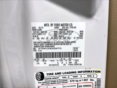 Used 2012 Ford F150 Lariat w/ Lariat Plus Pkg image 30