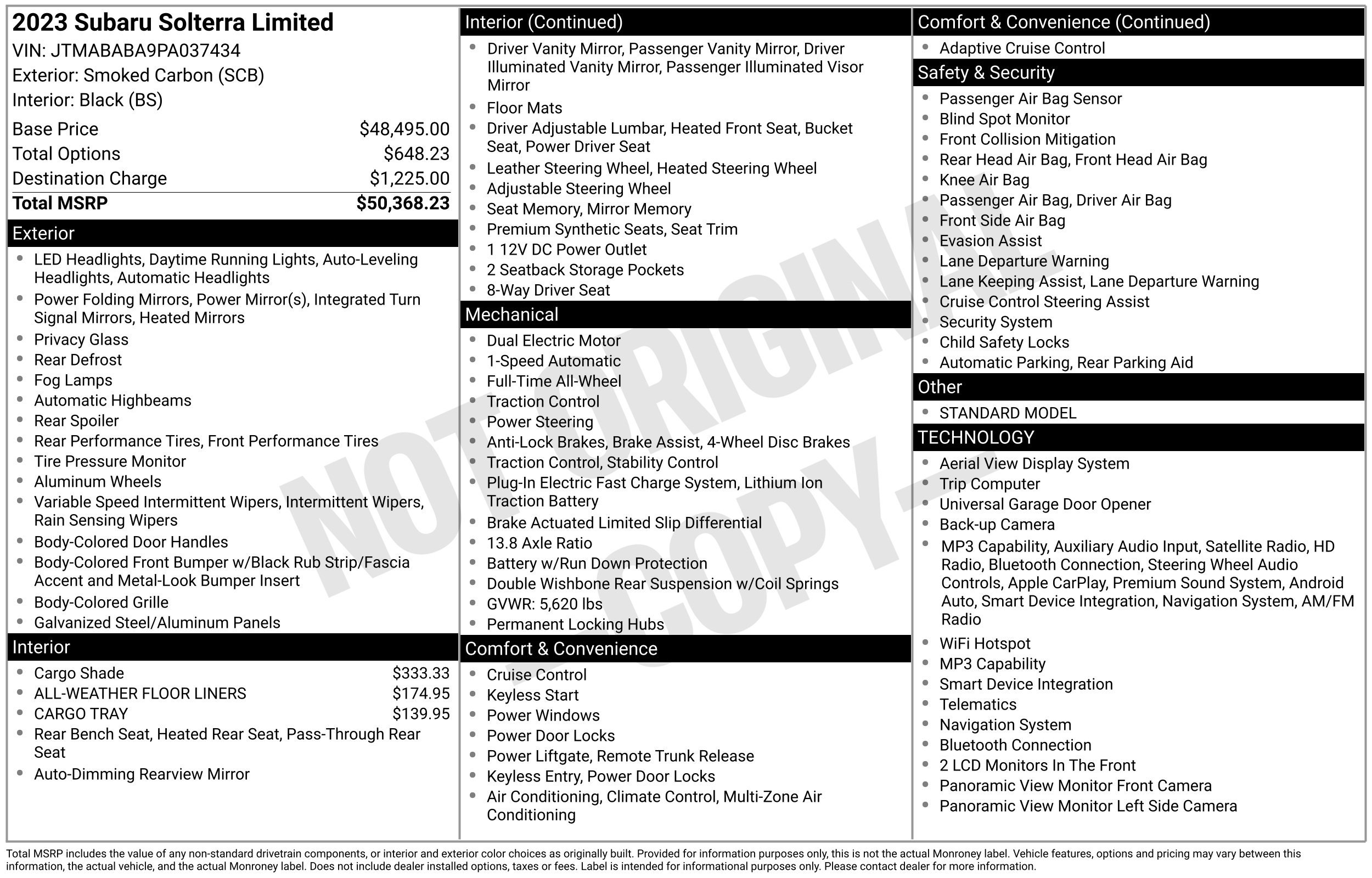 Used 2023 Subaru Solterra AWD image 3