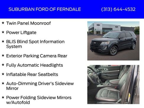 Used 2017 Ford Explorer Sport w/ Equipment Group 401A image 21