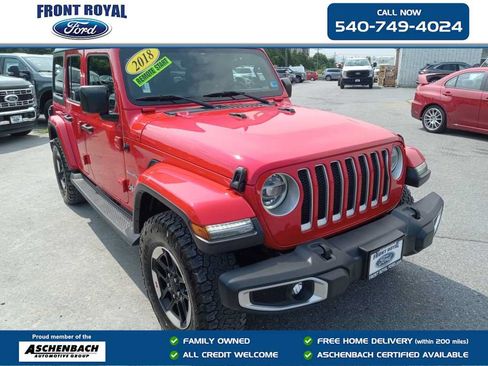 Used 2018 Jeep Wrangler Unlimited Sahara AWD/4WD image 1