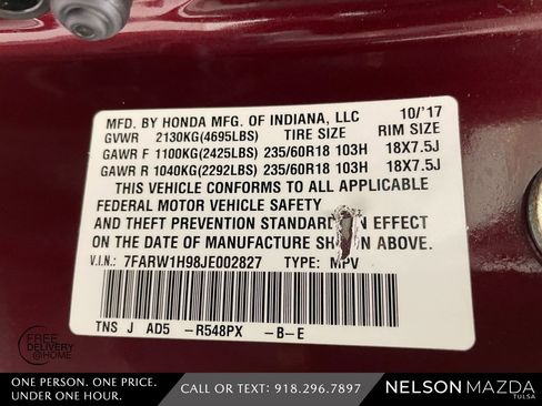 Used 2018 Honda CR-V Touring image 54