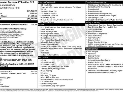 Used 2021 Chevrolet Traverse LT FWD image 2