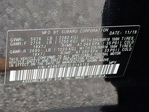 Used 2020 Subaru Outback Touring XT image 27