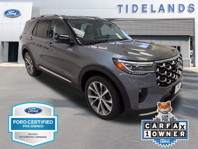 Certified 2025 Ford Explorer Platinum w/ Ultimate Package AWD/4WD 360° Tour