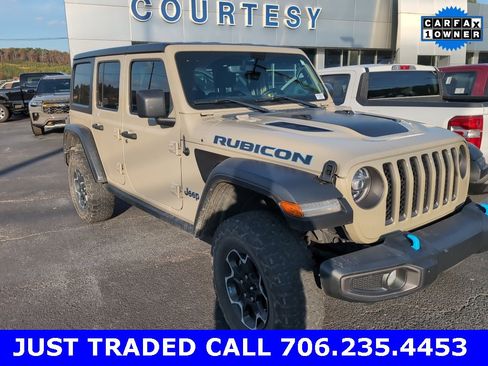 Used 2022 Jeep Wrangler Unlimited Rubicon 4xe w/ Cold Weather Group image 1