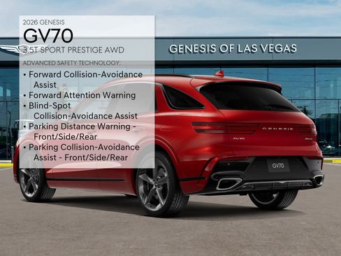 Certified 2026 Genesis GV70 3.5T Sport Prestige AWD/4WD image 7