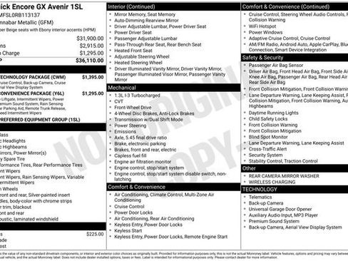 Certified 2024 Buick Encore GX Avenir w/ Avenir Technology Package FWD image 6