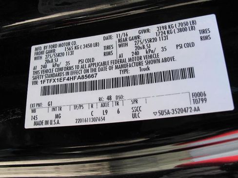 Used 2017 Ford F150 XLT w/ Equipment Group 302A Luxury image 57