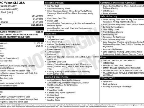 Used 2024 GMC Yukon SLE w/ Max Trailering Package image 39