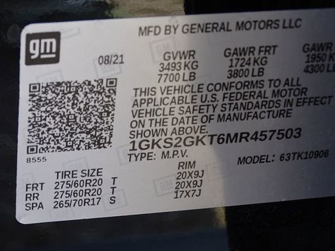 Used 2021 GMC Yukon XL SLT w/ SLT Premium Package image 9