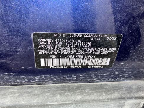 Used 2022 Subaru WRX Limited AWD/4WD image 41