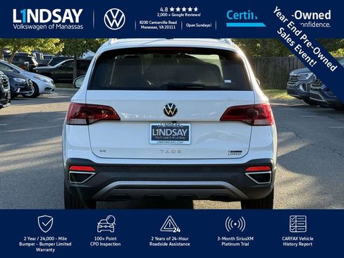Certified 2022 Volkswagen Taos SE image 4