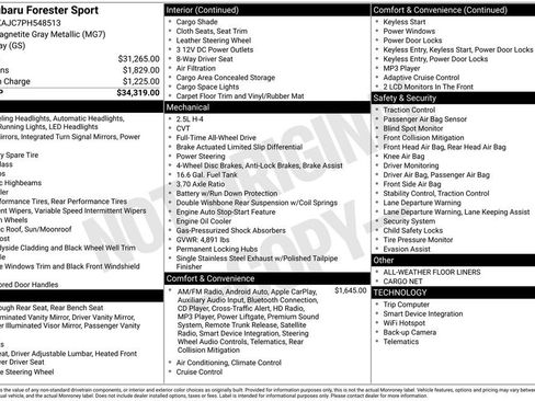 Used 2023 Subaru Forester Sport image 6