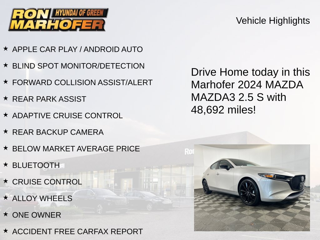 Used 2024 MAZDA MAZDA3 s FWD image 14