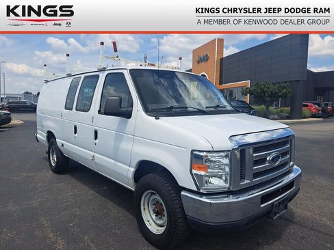 Used 2013 Ford E-350 and Econoline 350 Extended Super Duty w/ Commercial Cargo Van Pkg RWD image 1