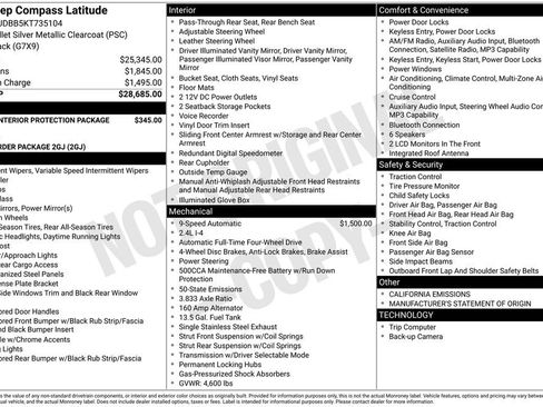 Certified 2019 Jeep Compass Latitude image 26
