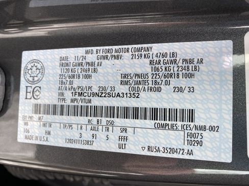 Certified 2025 Ford Escape ST-Line Select image 50