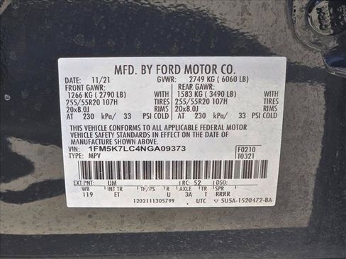 Used 2022 Ford Explorer King Ranch RWD image 24