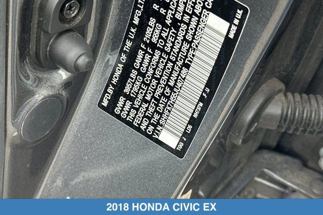 Certified 2018 Honda Civic EX image 30