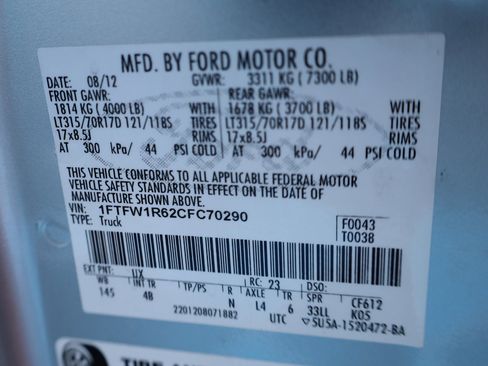 Used 2012 Ford F150 Raptor w/ Raptor Luxury Pkg image 19