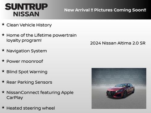 Certified 2024 Nissan Altima 2.0 SR FWD image 5