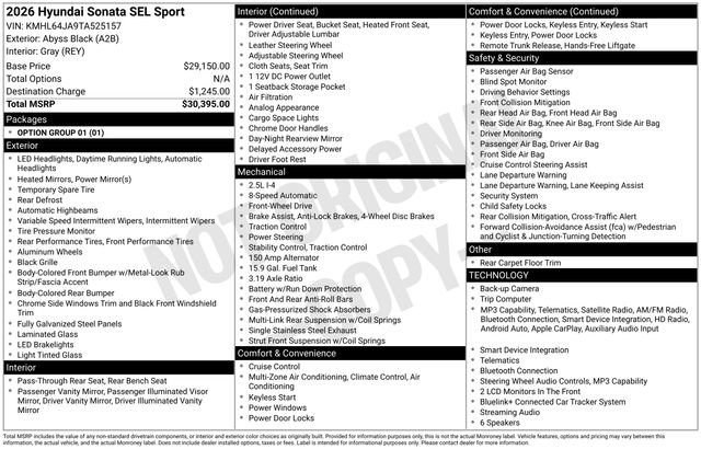 Certified 2026 Hyundai Sonata SEL FWD image 31