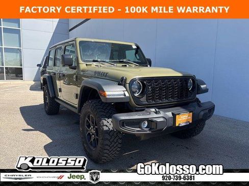 Certified 2025 Jeep Wrangler Unlimited Sport AWD/4WD image 1