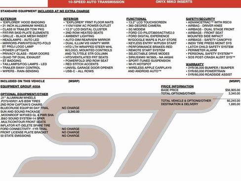 New 2026 Ford Explorer ST w/ Sun And Sound Package image 2