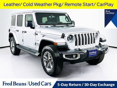 Used 2023 Jeep Wrangler Unlimited Sahara w/ LED Lighting Group AWD/4WD image 1