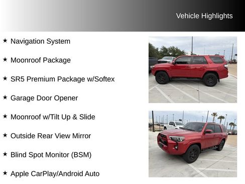 Used 2022 Toyota 4Runner SR5 Premium w/ Moonroof Package RWD image 9