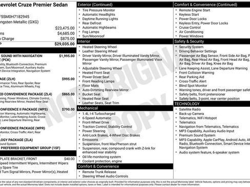 Used 2017 Chevrolet Cruze Premier FWD image 8