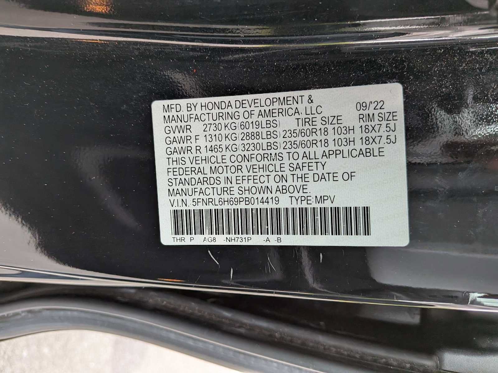 Used 2023 Honda Odyssey EX-L image 37