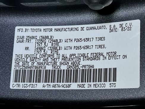 Used 2022 Toyota Tacoma TRD Sport w/ Technology Package AWD/4WD image 21
