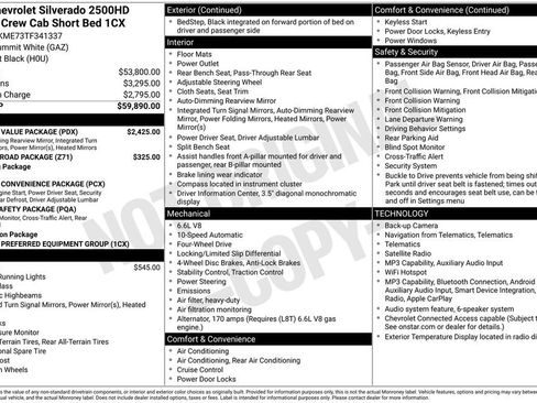 New 2026 Chevrolet Silverado 2500 Custom w/ Custom Value Package AWD/4WD image 28