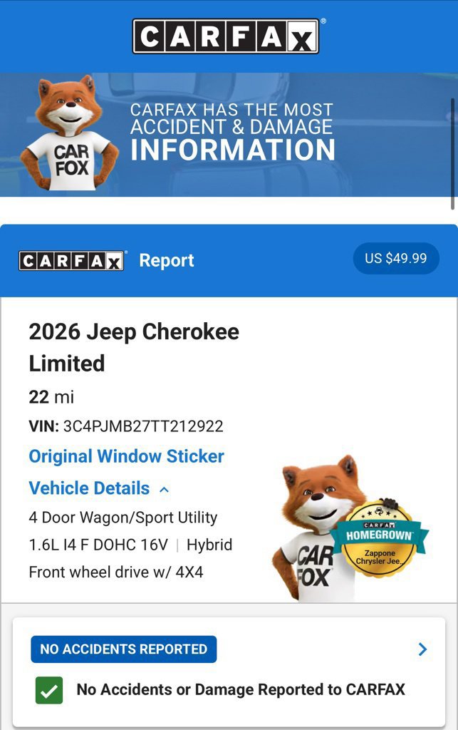 Used 2026 Jeep Cherokee Limited AWD/4WD image 6